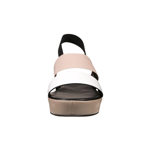 ALDO ZIRAWIEL Sandały na platformie white/multicolor zalando bezowy sandały