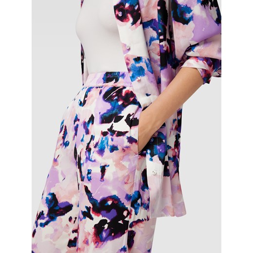 Spodnie materiałowe z czystej wiskozy ze wzorem na całej powierzchni model Selected Femme 44 Peek&Cloppenburg