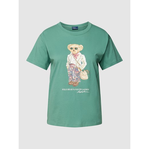 T-shirt z nadrukiem z logo model ‘MADRAS’ Polo Ralph Lauren M Peek&Cloppenburg 