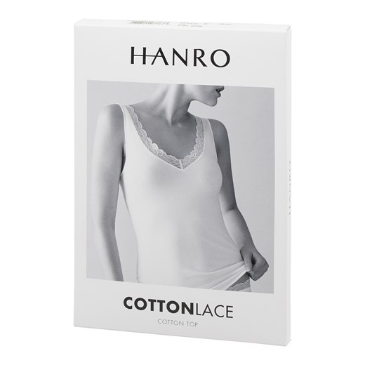 Podkoszulka z koronką model ‘Cotton Lace’ Hanro XS Peek&Cloppenburg 