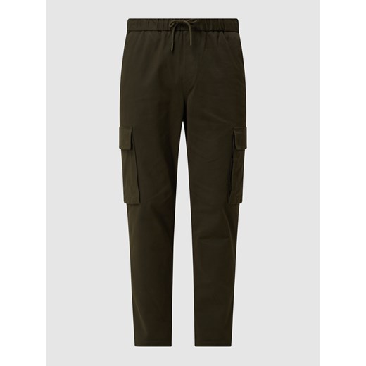 Spodnie cargo o kroju slim tapered fit z elastycznym pasem model ‘Kent’ Selected Homme S okazyjna cena Peek&Cloppenburg 