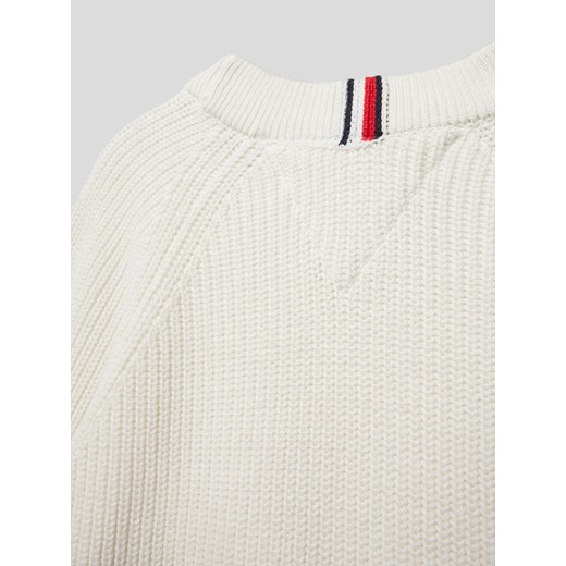 Sweter z dzianiny z bawełny z detalem z logo 152 Peek&Cloppenburg 