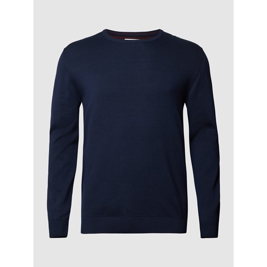 Sweter z dzianiny PLUS SIZE z prążkowanym,okrągłym dekoltem XXXL Peek&Cloppenburg