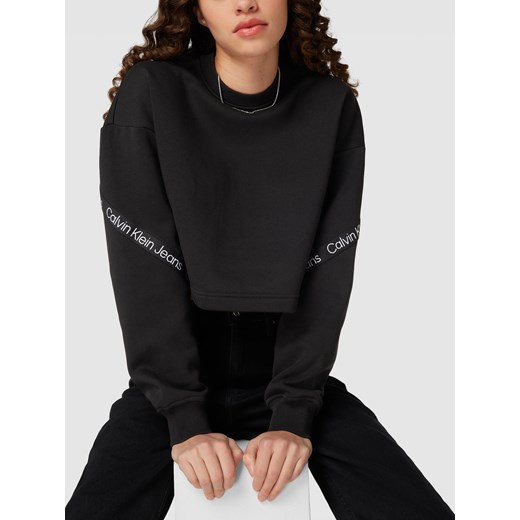 Bluza damska Calvin Klein jesienna czarna 