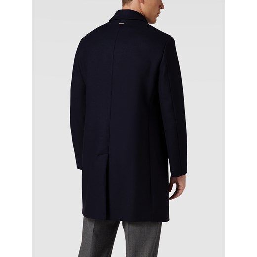 Płaszcz z detalem z logo model ‘DRESSED CASUAL WOOL MIX’ Tommy Hilfiger M Peek&Cloppenburg 