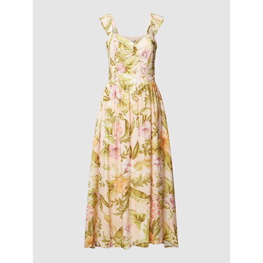 Sukienka midi z kwiatowym wzorem model ‘SUSANNA’ Guess XL Peek&Cloppenburg 