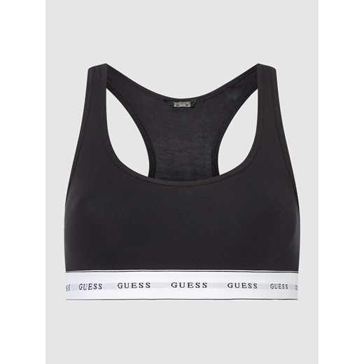 Stanik z elastycznym paskiem z logo Guess S Peek&Cloppenburg