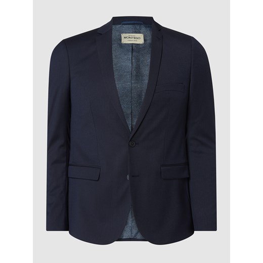 Marynarka zapinana na 2 guziki o kroju super slim fit z dodatkiem streczu model Montego 106 Peek&Cloppenburg