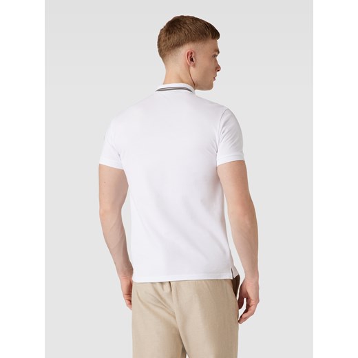 T-shirt męski biały Colmar z bawełny wiosenny z krótkim rękawem 