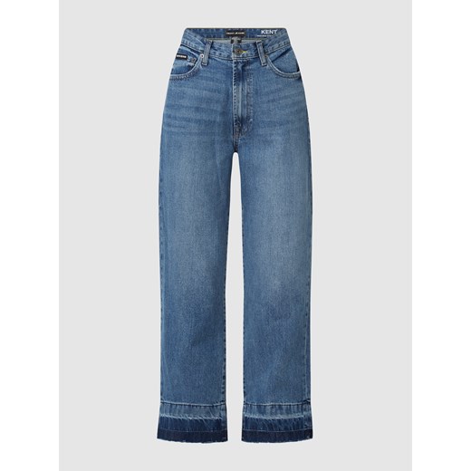 Jeansy z wysokim stanem o kroju straight fit z bawełny model ‘Kent’ 28 wyprzedaż Peek&Cloppenburg 