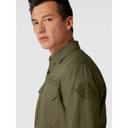 Koszula casualowa z nakładanymi kieszeniami z patką model ‘Herringbone’ Pme Legend (pall Mall) M Peek&Cloppenburg