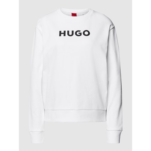 Bluza damska Hugo Boss biała z napisem sportowa 