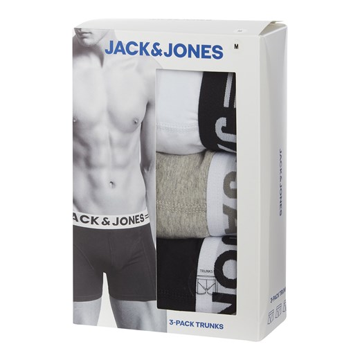 Obcisłe bokserki o kroju comfort fit w zestawie 3 szt. Jack & Jones L Peek&Cloppenburg  okazyjna cena