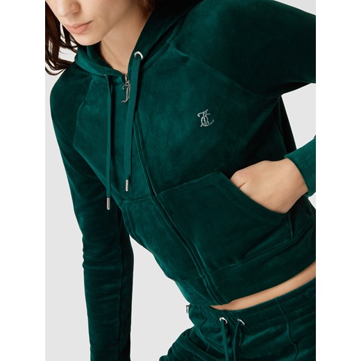 Bluza rozpinana z ozdobnymi kamieniami model ‘MADISON’ Juicy Couture XS Peek&Cloppenburg 