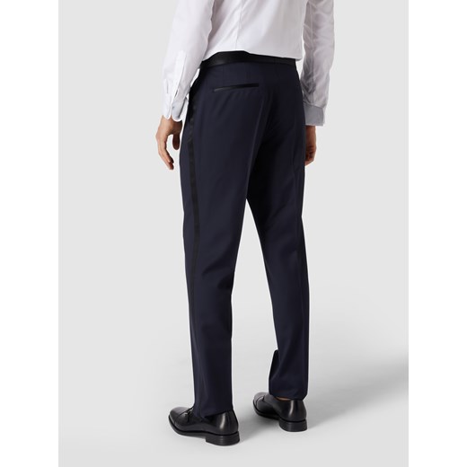 Spodnie do garnituru o kroju slim fit z paskami w kontrastowym kolorze 56 okazyjna cena Peek&Cloppenburg 