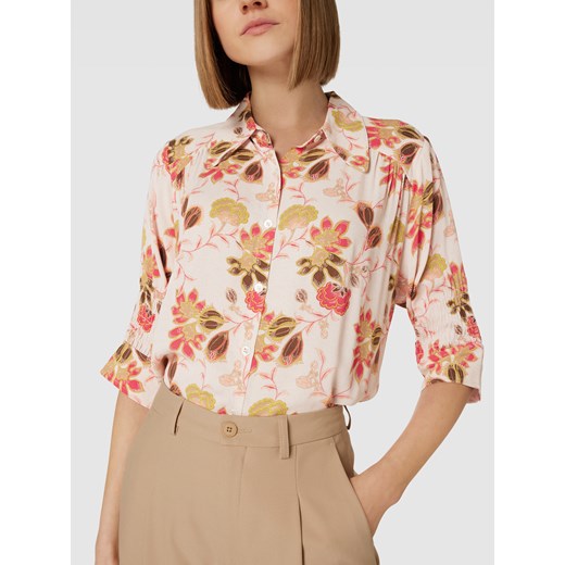 Bluzka koszulowa z kwiatowym wzorem na całej powierzchni model ‘THERICA’ Mos Mosh L okazyjna cena Peek&Cloppenburg 