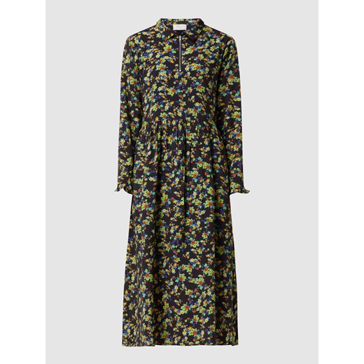 Sukienka midi z kwiatowym wzorem model ‘Belucca’ Neo Noir L okazyjna cena Peek&Cloppenburg 