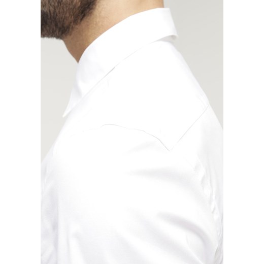 Burton Menswear London STRETCH SLIM FIT Koszula white zalando bialy długie