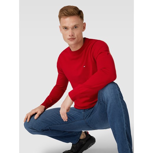 Sweter z dzianiny z wyhaftowanym logo Tommy Hilfiger XL Peek&Cloppenburg