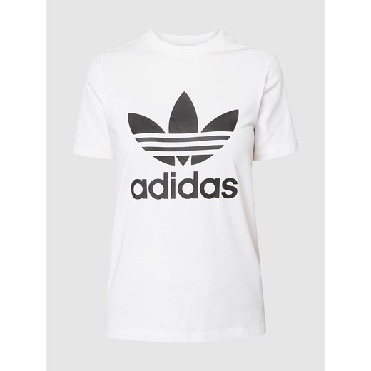 T-shirt z nadrukiem z logo ze sklepu Peek&Cloppenburg  w kategorii Bluzki damskie - zdjęcie 160709104