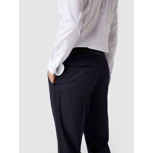 Spodnie do garnituru o kroju slim fit z paskami w kontrastowym kolorze 106 wyprzedaż Peek&Cloppenburg 