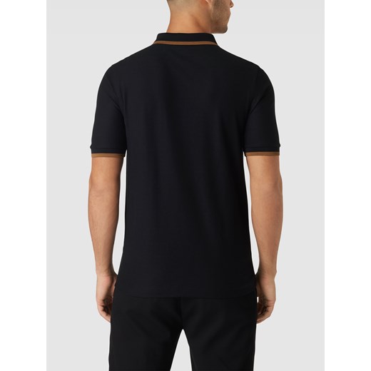Koszulka polo z krótkim zamkiem błyskawicznym model ‘Zip Neck Crepe’ Fred Perry M Peek&Cloppenburg