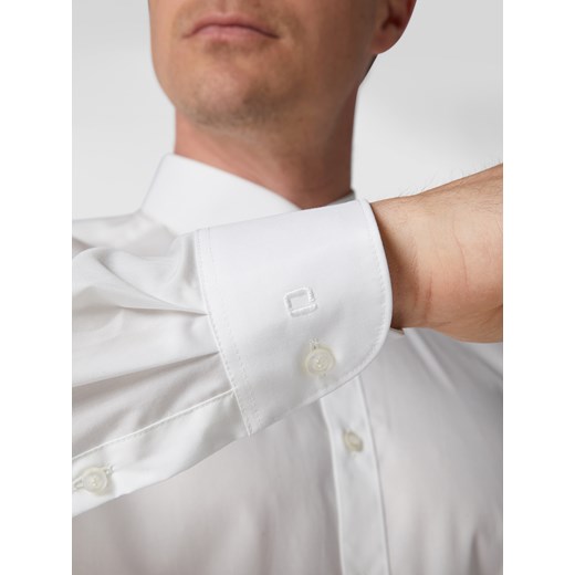 Koszula biznesowa o kroju slim fit z popeliny Olymp Level Five 40 Peek&Cloppenburg 