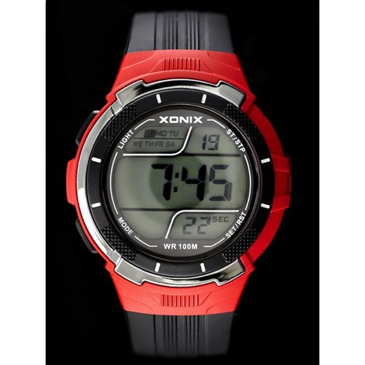 Zegarek męski Xonix GS-003 - WODOSZCZELNY Z ILUMINATOREM (zk016b) stylion-pl szary męskie