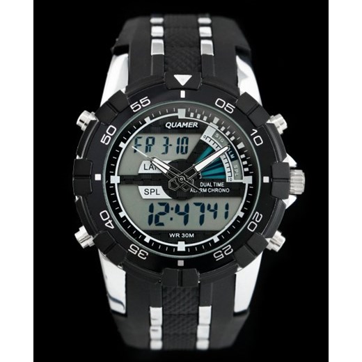 Zegarek męski QUAMER SD1105 - SPORT (zx015a) stylion-pl szary męskie