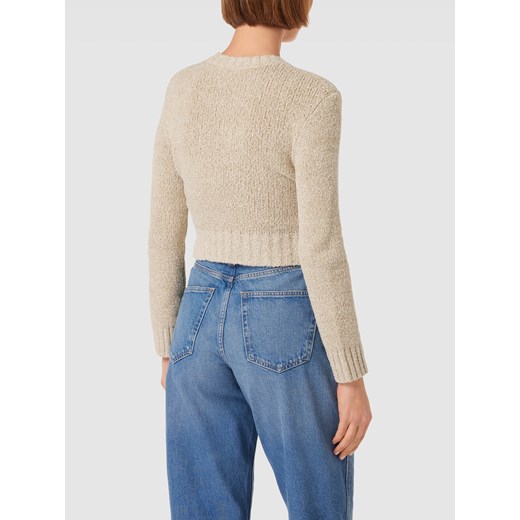 Sweter z dzianiny z okrągłym dekoltem model ‘Solarina’ XXL wyprzedaż Peek&Cloppenburg