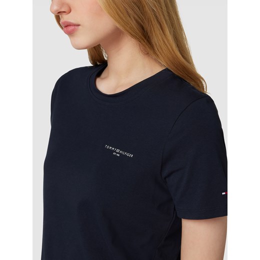 T-shirt z nadrukiem z logo Tommy Hilfiger L wyprzedaż Peek&Cloppenburg 