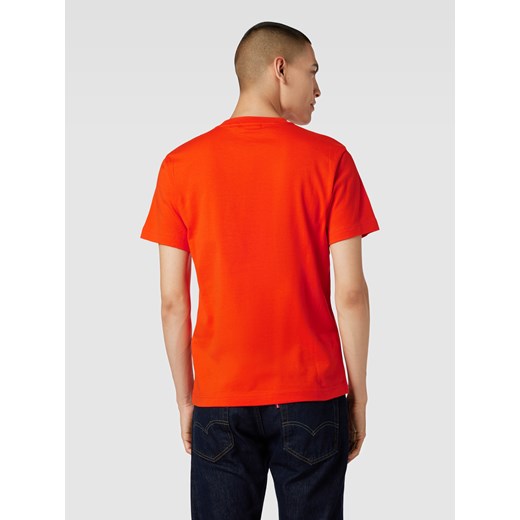 Pomarańczowa t-shirt męski Calvin Klein z krótkim rękawem 
