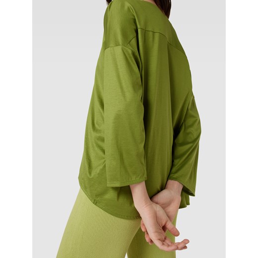 Bluzka z długim rękawem i prążkowanym,okrągłym dekoltem model ‘KIRLA’ Drykorn XS Peek&Cloppenburg