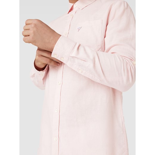 Koszula casualowa z naszywką z logo Guess XL Peek&Cloppenburg