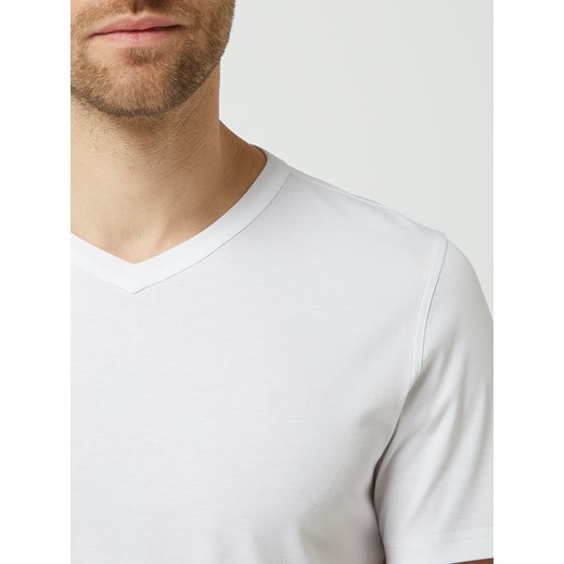 T-shirt z dekoltem w serek model ‘Perry’ Mos Mosh M Peek&Cloppenburg 