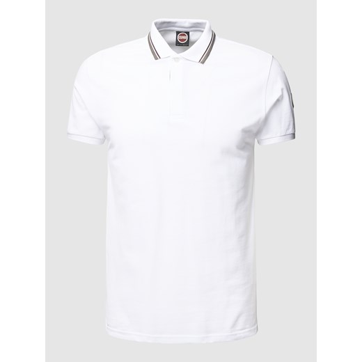 Biały t-shirt męski Colmar z krótkim rękawem wiosenny 