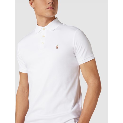 T-shirt męski Polo Ralph Lauren biały bawełniany z krótkim rękawem 