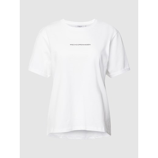 T-shirt z przeszytymi zakładkami na rękawach model ‘Terina’ Moss Copenhagen M/L Peek&Cloppenburg 