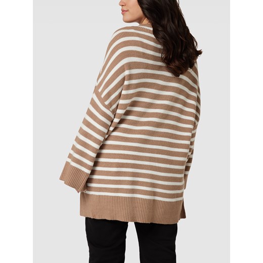 Sweter PLUS SIZE z dzianiny ze wzorem w paski Fransa Plus 54 okazja Peek&Cloppenburg
