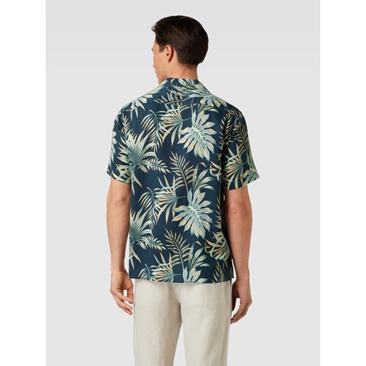 Koszula męska wielokolorowa Selected Homme z lyocellu z nadrukami na lato 