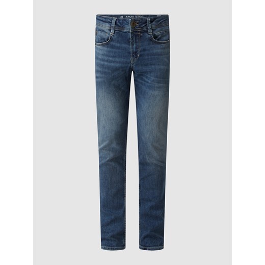 Jeansy o kroju slim fit z dodatkiem streczu model ‘Rocko’ Garcia 34/32 wyprzedaż Peek&Cloppenburg