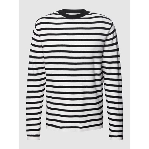 Sweter z dzianiny w paski Tiger Of Sweden XL Peek&Cloppenburg okazja