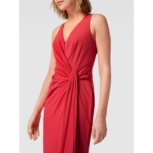 Sukienka Ralph Lauren bez rękawów na wiosnę w serek maxi dopasowana 
