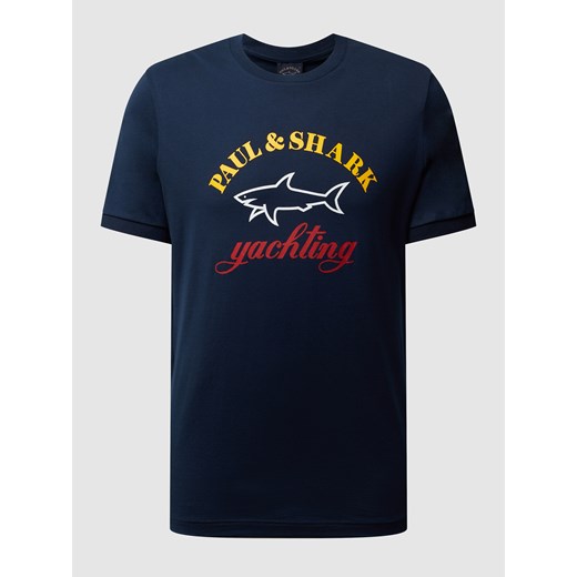 T-shirt z nadrukiem z logo Paul & Shark M Peek&Cloppenburg 