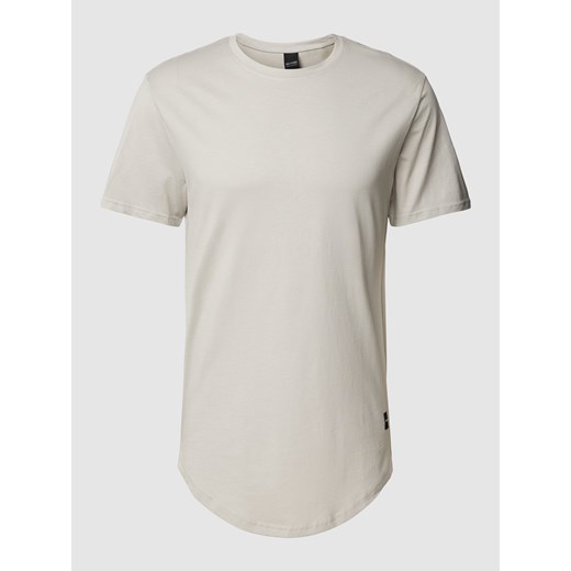 T-shirt z zaokrąglonym dołem model ‘MATT’ Only & Sons L Peek&Cloppenburg 