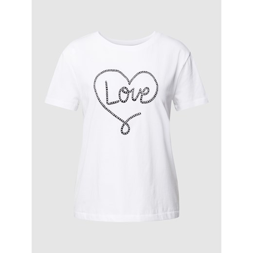 T-shirt z wyhaftowanym motywem model ‘Valentinstag’ 36 wyprzedaż Peek&Cloppenburg 