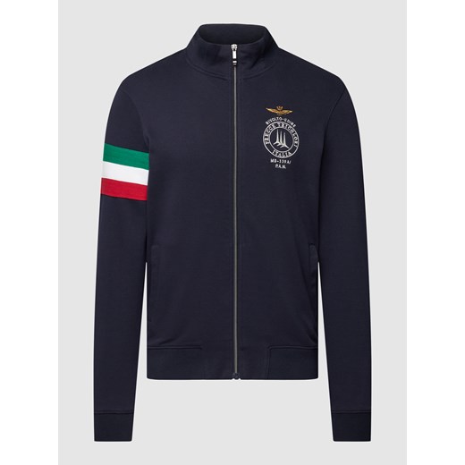 Bluza rozpinana ze stójką model ‘FELPA’ Aeronautica Militare L Peek&Cloppenburg okazyjna cena