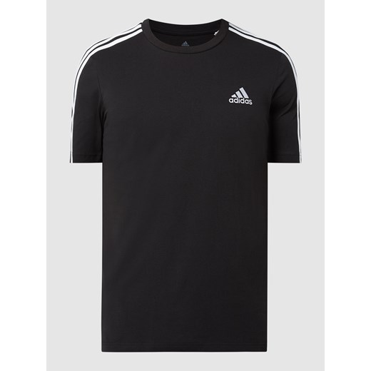 T-shirt z paskami z logo Adidas Sportswear S Peek&Cloppenburg 