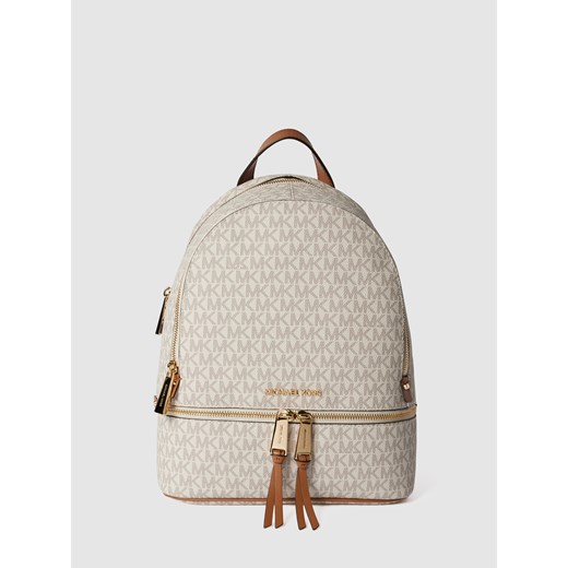 Plecak skórzany ze wzorem z logo Michael Michael Kors One Size Peek&Cloppenburg 