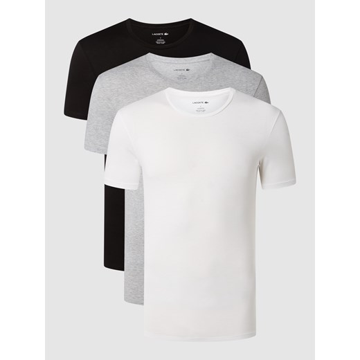 T-shirt o kroju slim fit z bawełny w zestawie 3 szt. Lacoste S Peek&Cloppenburg 